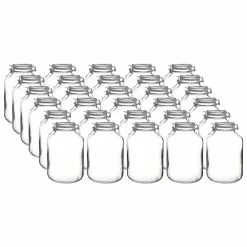 Bormioli Rocco 5L Swing Top Fido Glass Jars | 30-pack