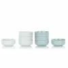 Everything Kitchens Modern Flat 8-Piece Bowl Set | Stone Gray & Dusty Blue -Dinnerware Shop ekb ekx 8bs stbl