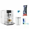 Jura ENA 8 Automatic Coffee & Espresso Machine With Touch Screen | Nordic White + Smart Connect + Glass Milk Container + Replacement Water Filter & Descaling Tabs -Dinnerware Shop ekb ena8 smart filter tabs milkjar nw 1