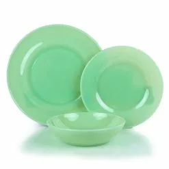 Mosser Glass 12-Piece Dinnerware Set | Jadeite
