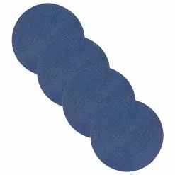 Danica Brands Now Designs By Danica 15" Disko Placemats (Set Of 4) | Indigo