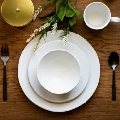 Fortessa Vitraluxe Heirloom 16-Piece Dinnerware Set | Linen -Dinnerware Shop ekbftshl16pc style1