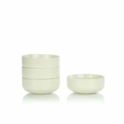 Everything Kitchens Modern Flat 24oz Bowls (Set Of 4) | Beige