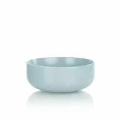 Everything Kitchens Modern Flat 8-Piece Bowl Set | Stone Gray & Dusty Blue -Dinnerware Shop ekx bl bl individual 2