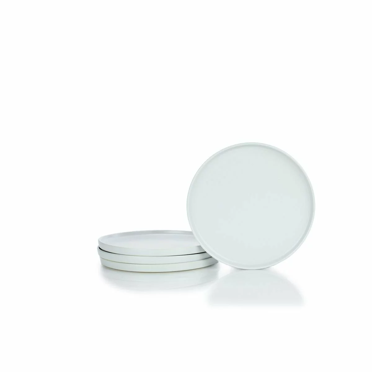 Everything Kitchens Modern Flat 8" Lunch Plates (Set Of 4) | Stone Gray 3 Everything Kitchens Modern Flat 8" Lunch Plates (Set Of 4) | Stone Gray