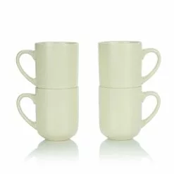 Everything Kitchens Modern Flat 12-Piece Breakfast Set | Stone Gray, Dusty Blue, Beige -Dinnerware Shop ekx mg bg 3