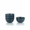 Everything Kitchens Modern Colorful Neutrals - Rippled 6" Bowls (Set Of 4) - Matte | Charcoal 1 Everything Kitchens Modern Colorful Neutrals - Rippled 6" Bowls (Set Of 4) - Matte | Charcoal -Dinnerware Shop ekx tbl ch 2