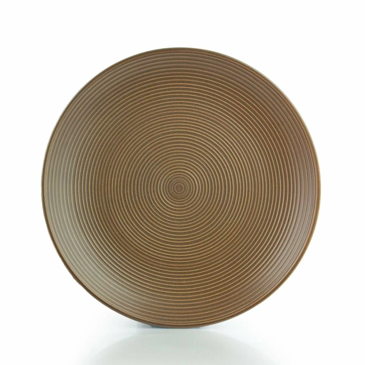 Everything Kitchens Modern Colorful Neutrals - Rippled 10.5" Dinner Plates (Set Of 4) - Matte | Mocha 4 Everything Kitchens Modern Colorful Neutrals - Rippled 10.5" Dinner Plates (Set Of 4) - Matte | Mocha - Image 2