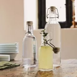 Bormioli Rocco 17oz Emilia Glass Bottle -Dinnerware Shop emilia set 1