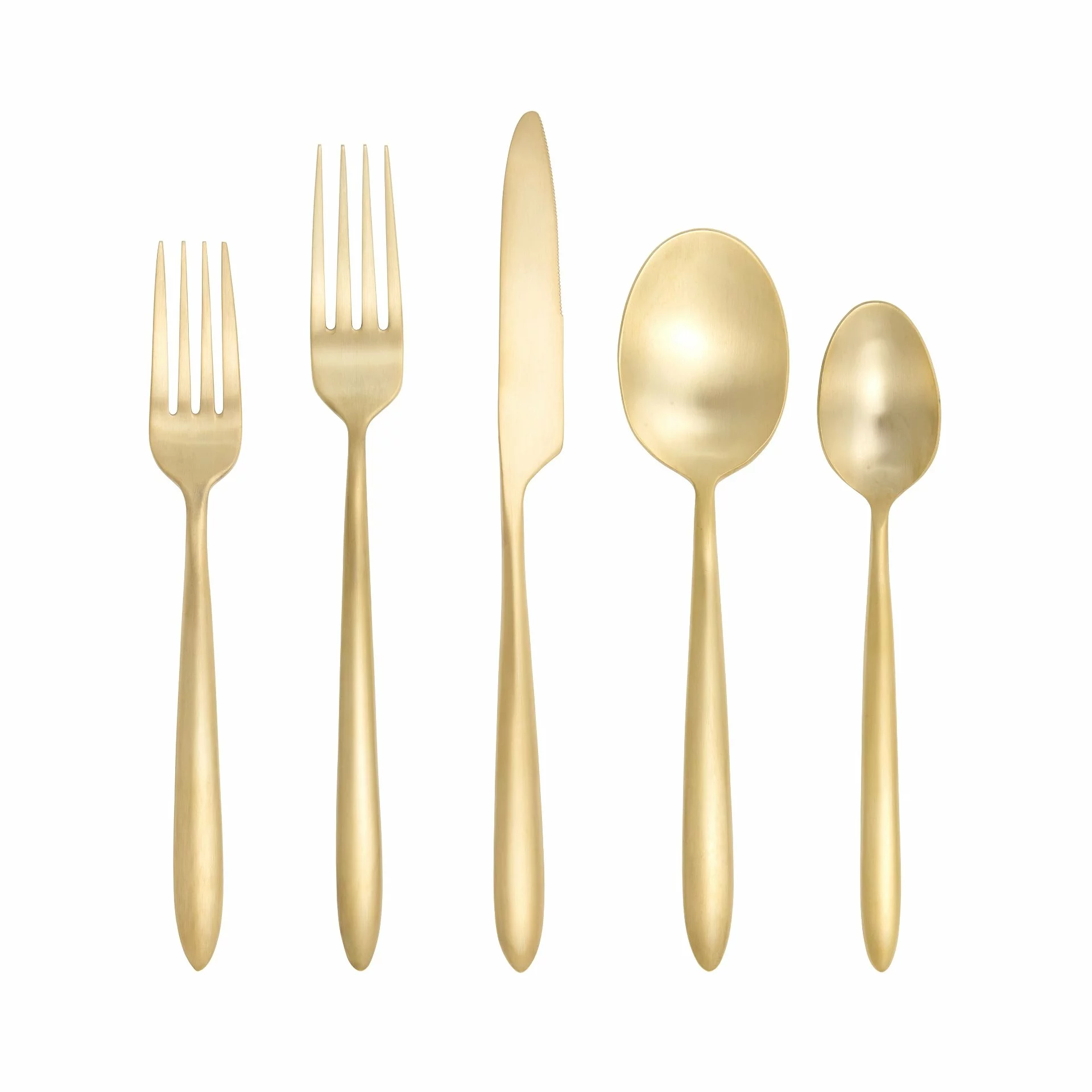 Fortessa Velo Brushed Gold 20 Piece Flatware Set