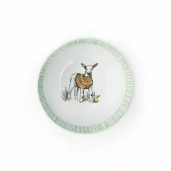 Everything Kitchens Barnyard Baby Animals 28-Piece Dinnerware Set | "Caprine Caper Goats" - Kid -Dinnerware Shop goat4bowl 1