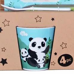 Fuji Merchandise 4-Piece Melamine Children's Dinnerware Set | Panda -Dinnerware Shop il 1140xn.3126891774 33wq