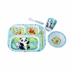 Fuji Merchandise 4-Piece Melamine Children's Dinnerware Set | Panda -Dinnerware Shop il 1140xn.3174612357 6men