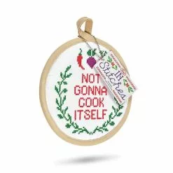 Fred In Stitches Potholder | Not Gonna Cook Itself -Dinnerware Shop in stitches potholder 5267207 3