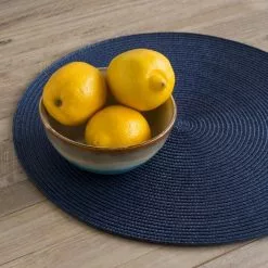 Danica Brands Now Designs By Danica 15" Disko Placemats (Set Of 4) | Indigo -Dinnerware Shop indigomat2 1