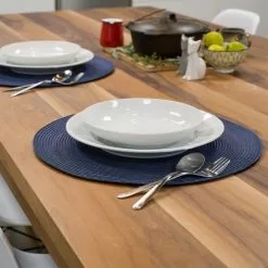 Danica Brands Now Designs By Danica 15" Disko Placemats (Set Of 4) | Indigo -Dinnerware Shop indigomat3 1