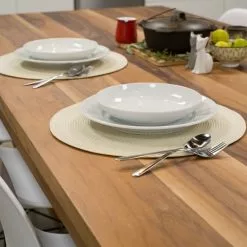 Danica Brands Now Designs By Danica 15" Disko Placemats (Set Of 4) | Ivory -Dinnerware Shop ivorymat4 1