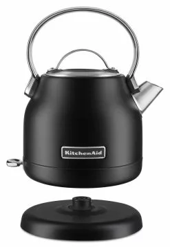 KitchenAid 1.25L Electric Kettle | Black Matte -Dinnerware Shop kek1222bm electric tea kettle kitchenaid 1