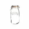 Kilner Swing Top Round Glass Jar | 1.5L -Dinnerware Shop kilner clip top 51 ounce round jar 0025.492