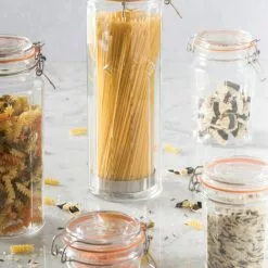 Kilner Facetted Clip Top Pasta Jar | 74oz 11 Kilner Facetted Clip Top Pasta Jar | 74oz -Dinnerware Shop kilner facettedcliptopjars range 5 1