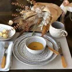 Carmel Ceramica Truffle 11.25" Dinner Plate -Dinnerware Shop lifestyle2 3