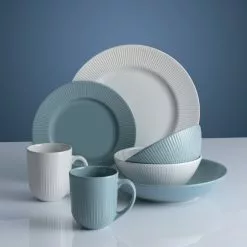 Mason Cash Linear Collection 8.2" Side Plate - Blue -Dinnerware Shop lineardinnerware 2