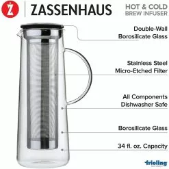 Frieling 34oz Hot & Cold Brew Infuser -Dinnerware Shop m045017 3