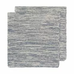 Danica Brands Danica Heirloom 8" X 8" Knit Dishcloths (Set Of 2) | Midnight