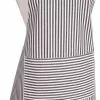 Danica Brands Now Designs By Danica Basic Apron | Black Narrow Stripe -Dinnerware Shop now designs apron narrow stripe black 2500928 compressed