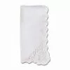 April Cornell Cora's Crochet Napkin (Set Of 6) | White -Dinnerware Shop npcrom18 white april cornell napkin 1