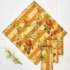 April Cornell Sonata Stripe Napkin (Set Of 4) | Gold -Dinnerware Shop npson20q gold april cornell napkin 3