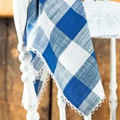 April Cornell Cottage Check Napkin (Set Of 4) | Blue 8 April Cornell Cottage Check Napkin (Set Of 4) | Blue -Dinnerware Shop npwctc18n blue april cornell nap 1