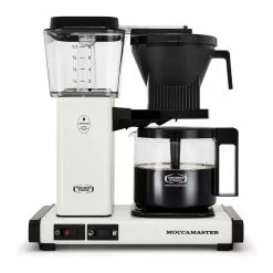 Moccamaster KBGV Automatic Drip Stop Coffee Maker (40 Oz Glass Carafe) | Off White