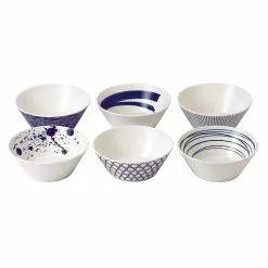 Royal Doulton Pacific Mixed 22oz Bowls Set Of 6