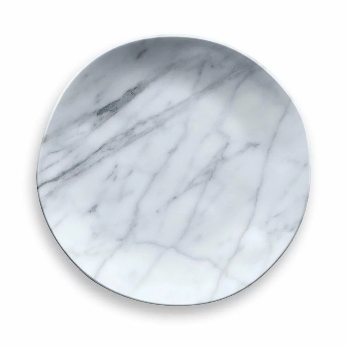 TarHong Melamine Tabletop 10.5" Round Dinner Plate | Carrara Marble 3 TarHong Melamine Tabletop 10.5" Round Dinner Plate | Carrara Marble