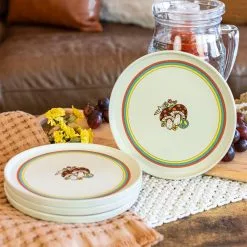 Everything Kitchens Modern Flat 24-Piece Dinnerware Set | Peace & Love + Soft Pink -Dinnerware Shop ps squares 0010 peace and love modern flat lifestyles 3594 1