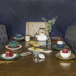 Everything Kitchens Modern Colorful Neutrals - Rippled 6" Bowls (Set Of 4) - Matte | Charcoal -Dinnerware Shop rippled lifestyle squares 0011 ek modern ripple lifestyles 3026 1 3