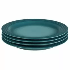Le Creuset 10.5" Dinner Plates - Set Of 4 | Caribbean Blue