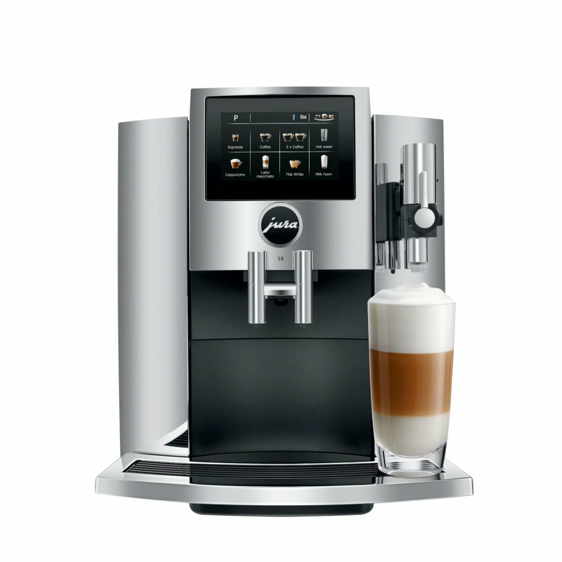 Jura S8 Multifunction Automatic Coffee & Espresso Machine | Chrome 3 Jura S8 Multifunction Automatic Coffee & Espresso Machine | Chrome