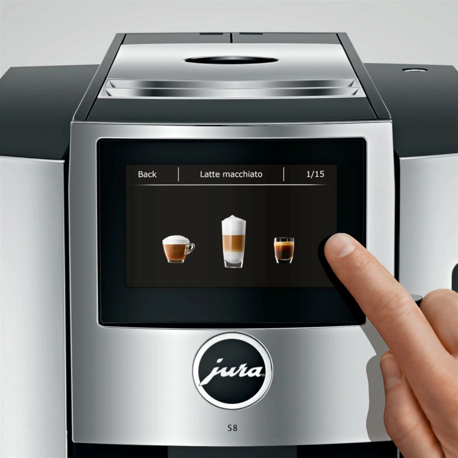 Jura S8 Multifunction Automatic Coffee & Espresso Machine | Chrome 6 Jura S8 Multifunction Automatic Coffee & Espresso Machine | Chrome - Image 4
