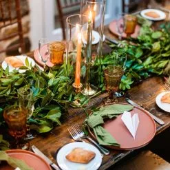 Everything Kitchens Modern Flat 16-Piece Dinnerware Set | Terracotta, Beige, Dusty Blue, Soft Pink -Dinnerware Shop terra1 5