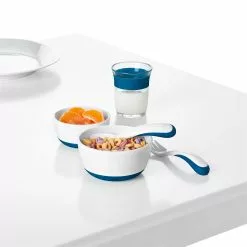 OXO Tot Feeding Spoon Set With Soft Silicone | Teal -Dinnerware Shop tot 61133300 9 1