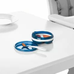 OXO Tot Feeding Spoon Set With Soft Silicone | Navy -Dinnerware Shop tot 61138200 9