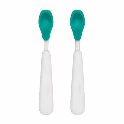 OXO Tot Feeding Spoon Set With Soft Silicone | Teal