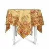 April Cornell 54" X 54" Dahlia Days Breakfast Tablecloth | Gold