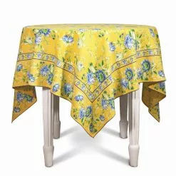 April Cornell 54" X 54" Music Breakfast Tablecloth | Gold