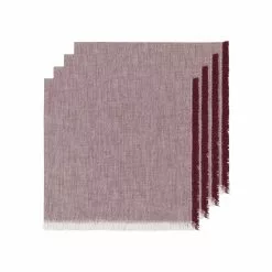 Danica Brands Danica Heirloom 18" Chambray Napkins (Set Of 4) | Wine