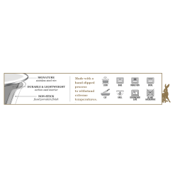 Golden Rabbit Enamelware 14oz Petite Tureen | White -Dinnerware Shop wr3