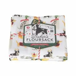 Danica Brands Danica Jubilee Floursack Dishtowels (Set Of 3) | Yule Dogs